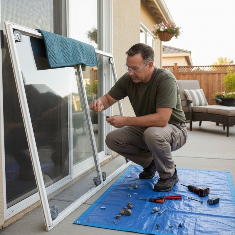 Sliding Door Track Repair in Overland Park, KS