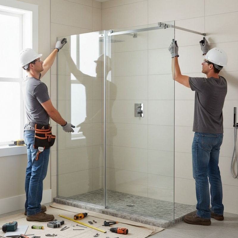 Glass Shower Door Installation in Arvada, CO